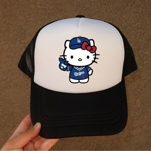 Hello Kitty Dodgers Trucker Hat